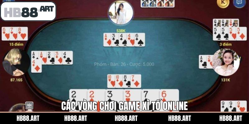 Một số vòng cược khi tham gia vào game xì tố oline tại HB88