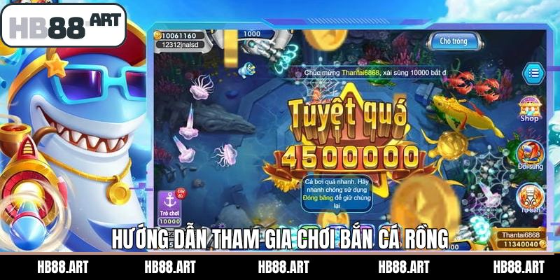 Thao tác săn cá siêu đơn giản tại HB88